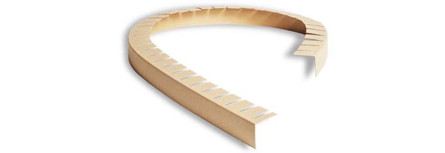 cornière_flexible_haut cornière flexible en carton pour palette